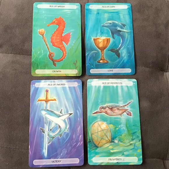 Oceanic Tarot NEW Jayne Wallace Mermaids - Picture 4 of 8